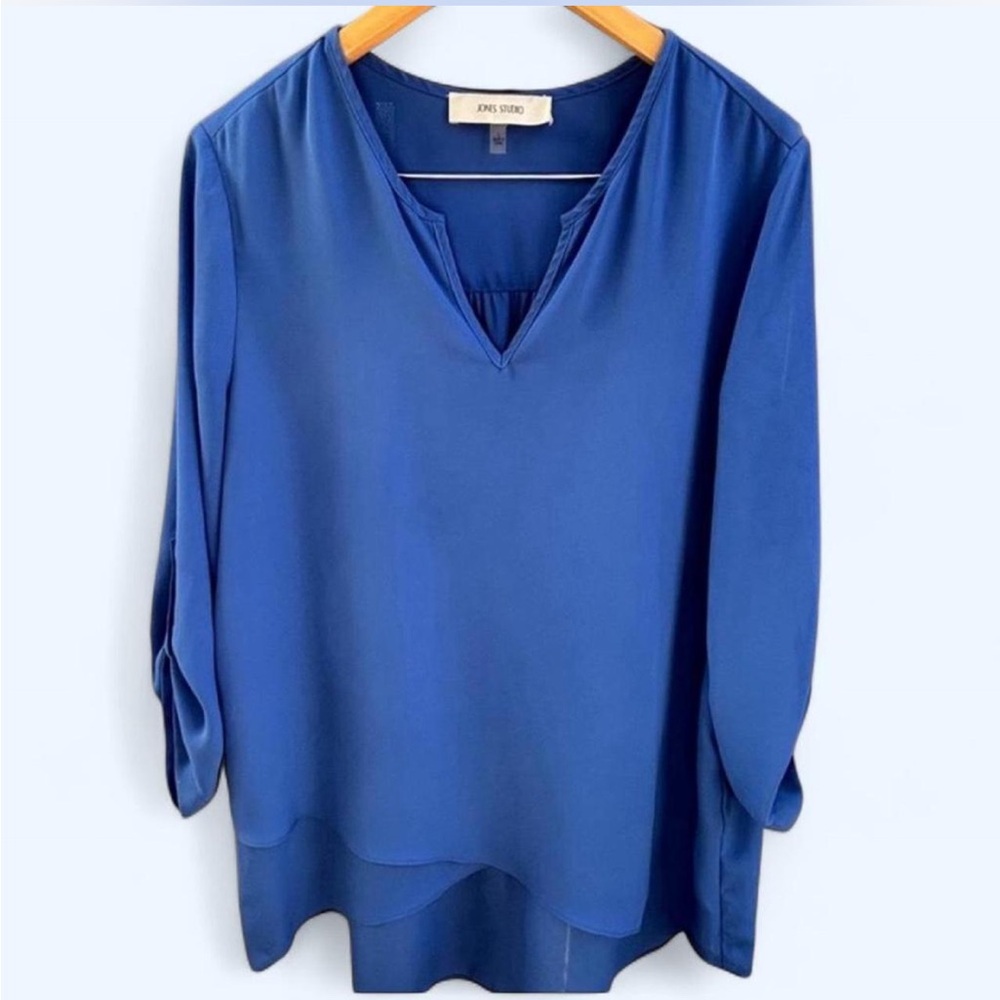 Jones Studio Royal Blue Blouse 2X